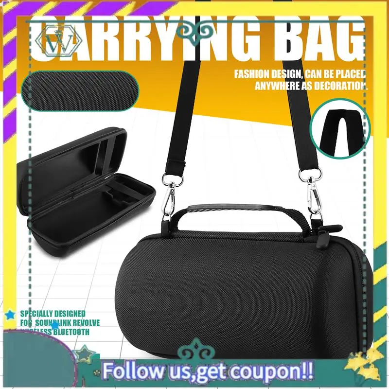 NEW Portable Speaker Case Bag Carrying Hard Cover For BOSE Soundlink Revolve+ Plus Bluetooth Speaker