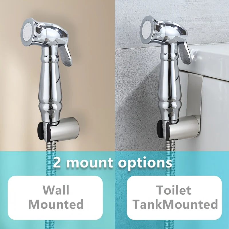 1PC 핸드헬드 샤워 세트, 핸드헬드 샤워, 깨끗하고 깔끔한 화장실 환경을 제공합니다.