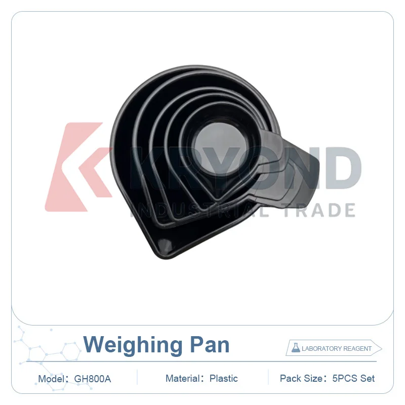 GH800A Plastic Electronic Scale Weighing Pan 5pcs Set Laboratory Balance Sample Container Handling Research Series Model Holder