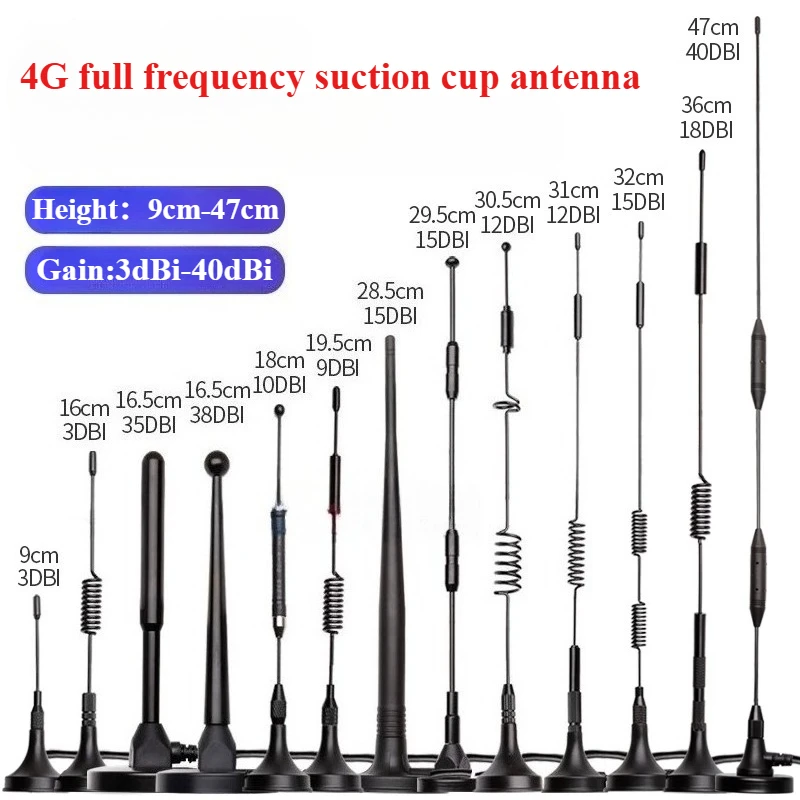 1Pcs 4G 5G wireless network card smart meter router suction cup antenna GPRS GSM module antenna receiver 3DBI-40DBI
