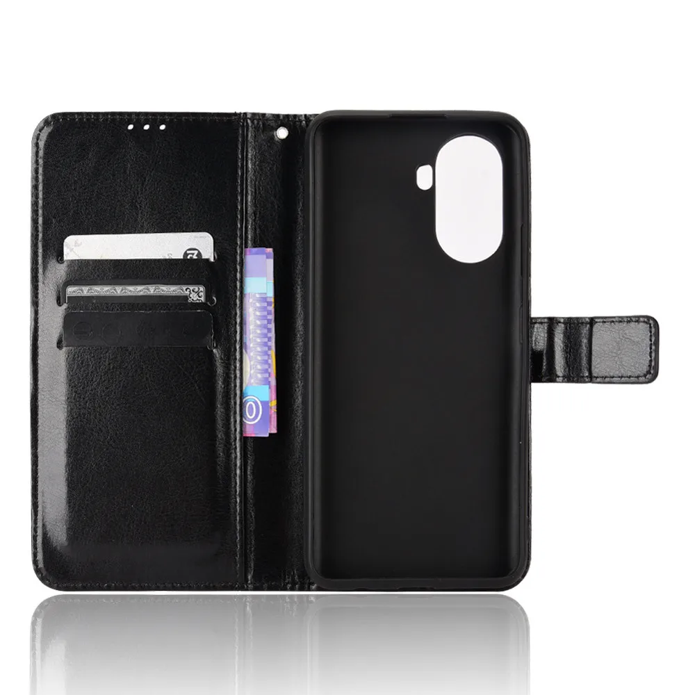 For Huawei Nova Y70 Case Luxury PU Leather Card Slots Wallet Lanyard Stand Case For Nova Y70 Plus Y 70 NovaY70 Phone Bags