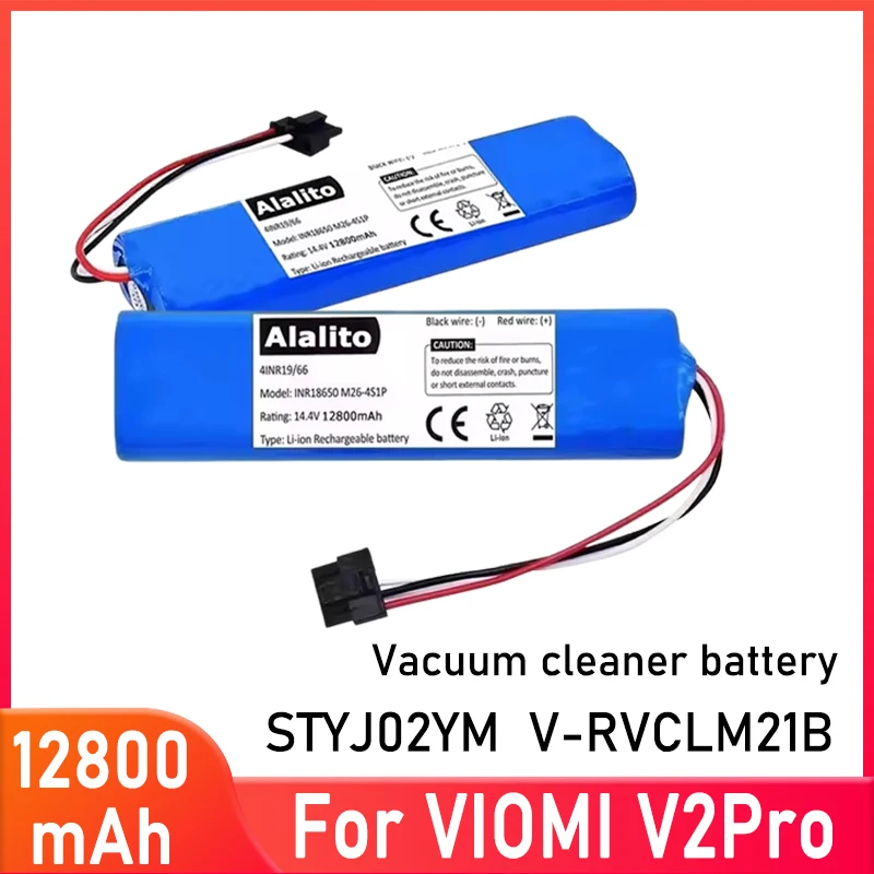 14.8 V 12800mAh battery,for Xiaomi Mijia , Mi Robot aspirador P, Mi Robot aspirador 2S/Haier JX37,STYTJ02YM robot vacuum cleaner