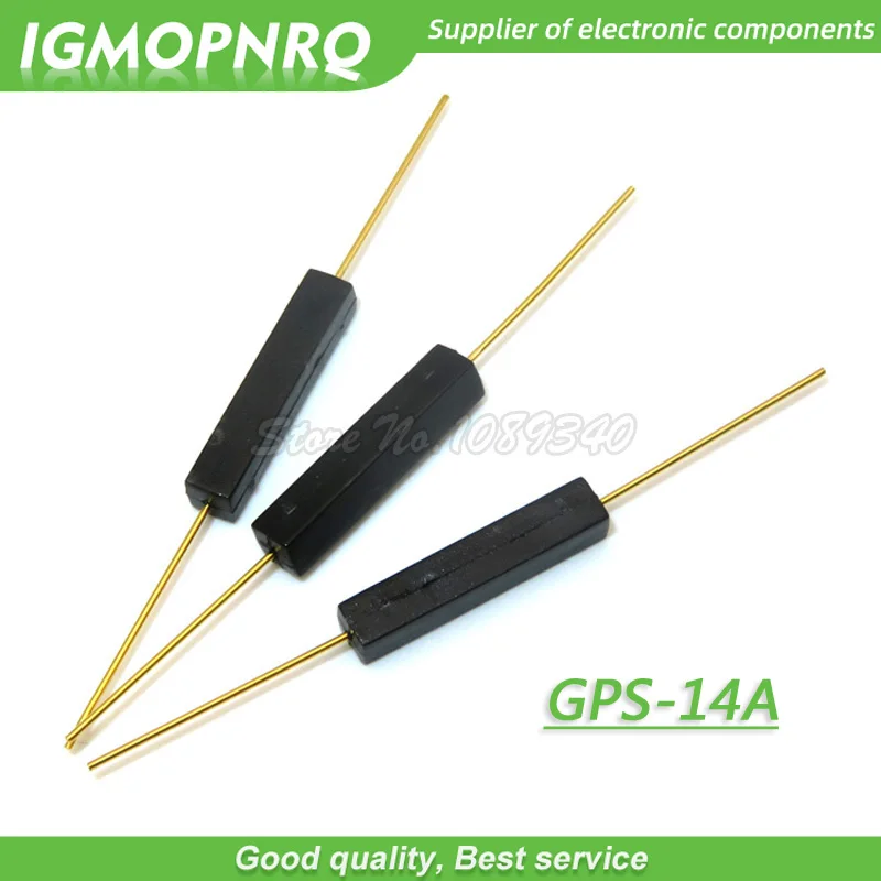 10pcs Reed Switch Plastic MKA14103 MKA10110 GPS-14B GPS-14A 2*14MM Anti-Vibration Damage Magnetic Switch NC Normally Closed