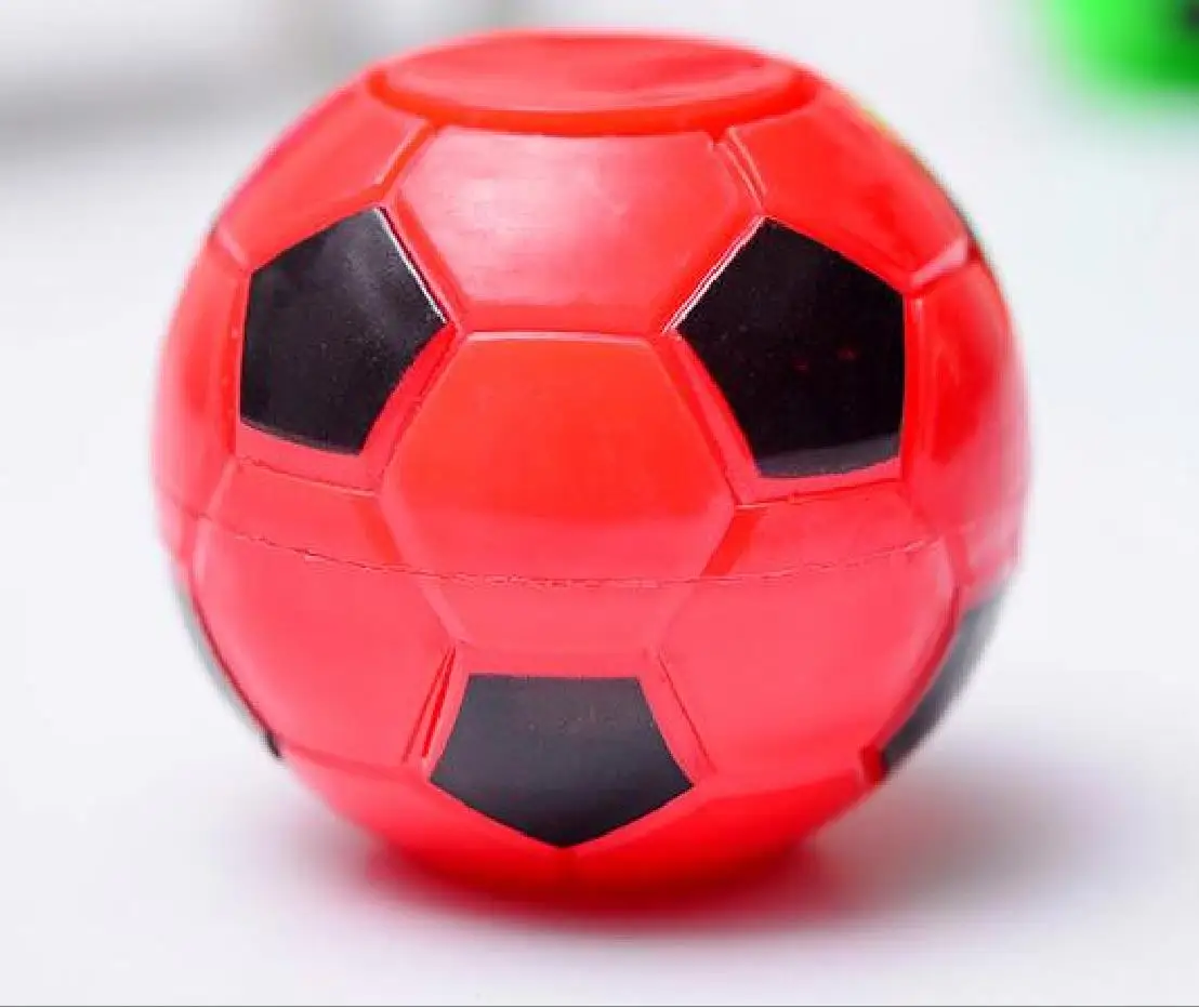 1 pçs 50mm d fidget futebol finger cubo giroscópio giratório alívio do estresse ciência brinquedos futebol topo presentes de natal engraçado