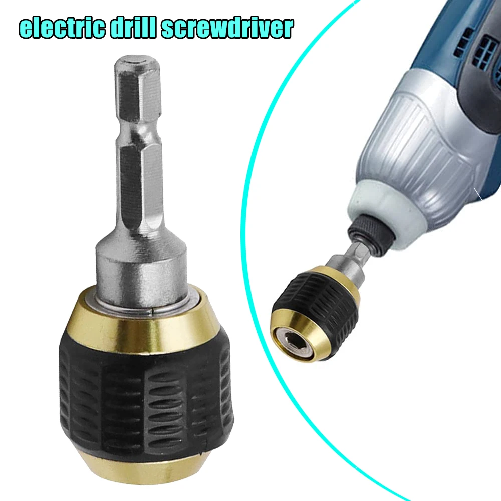 

Удлинитель для длинных сверл для труднодоступных мест, быстросъемный адаптер с шестигранным хвостовиком, магнитный держатель для бит, самоблокирующийся инструмент