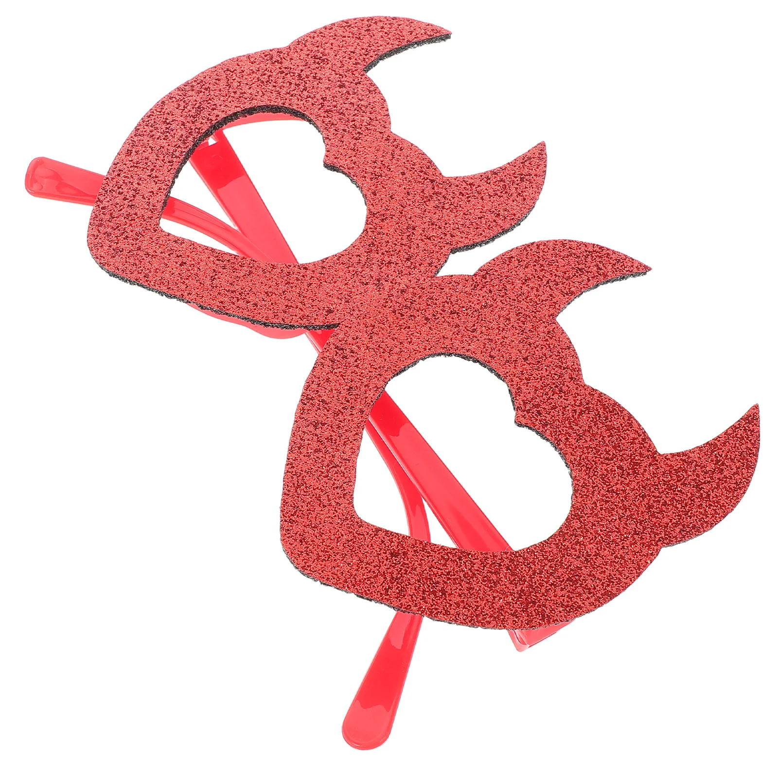 

Heart Shaped Glasses Valentines Day Red Comfortable Heart Glasses for Wedding Bachelorette Party Photo Booth Red Cupid Wings