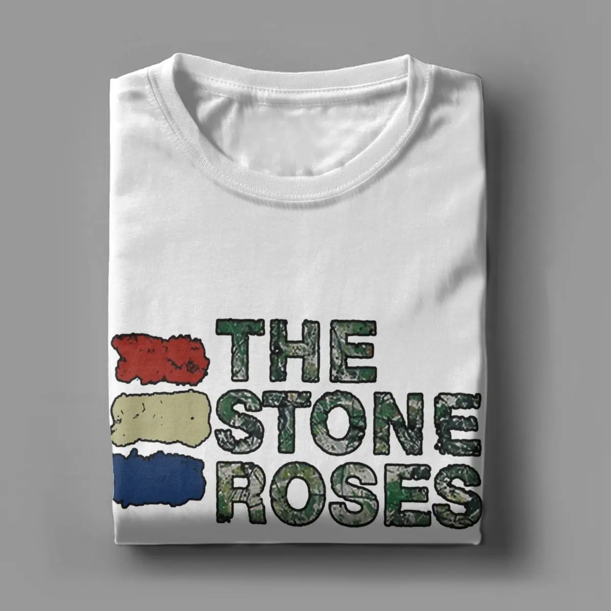 Men\'s The Stone Roses T Shirt English Rock shinedown 100% Cotton Tops Novelty Short Sleeve Round Collar Tee Gift Idea T-Shirts