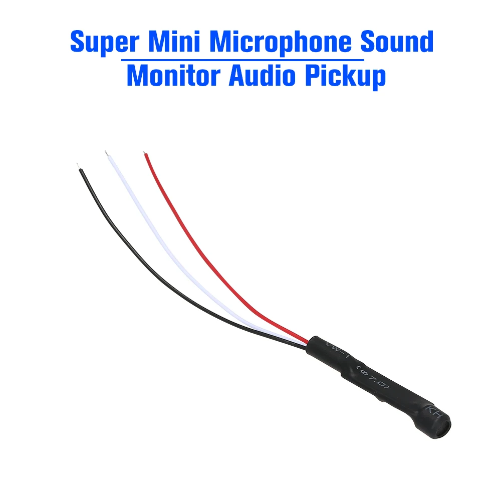 ESCAM Super Mini microfono Monitor Audio Pickup Audio ascolto di sicurezza per telecamera CCTV telecamera Audio
