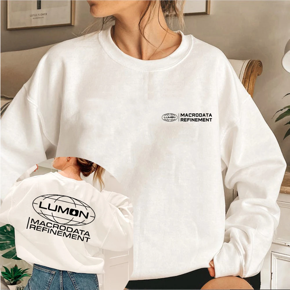 لومون ماكروداتا صقل البلوز قطع الوجهين هوديس للجنسين طويلة الأكمام Crewneck بلوزات برنامج تلفزيوني عاشق هدية