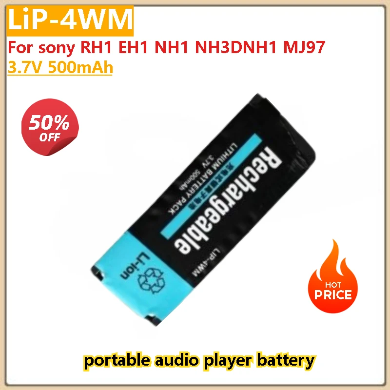 

LiP-4WM 3.7V 500mAh battery for sony RH1 EH1 NH1 NH3DNH1 MJ97 High Quality portable audio player