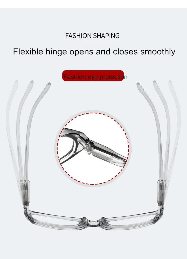 Lesen Brillen Frauen Presbyopie Brille Anti-Blau Licht Hyperopie Männer Computer Brillen Für Reader Dioptrien + 1,0 + 1,5 + 2,0 – Detail 4