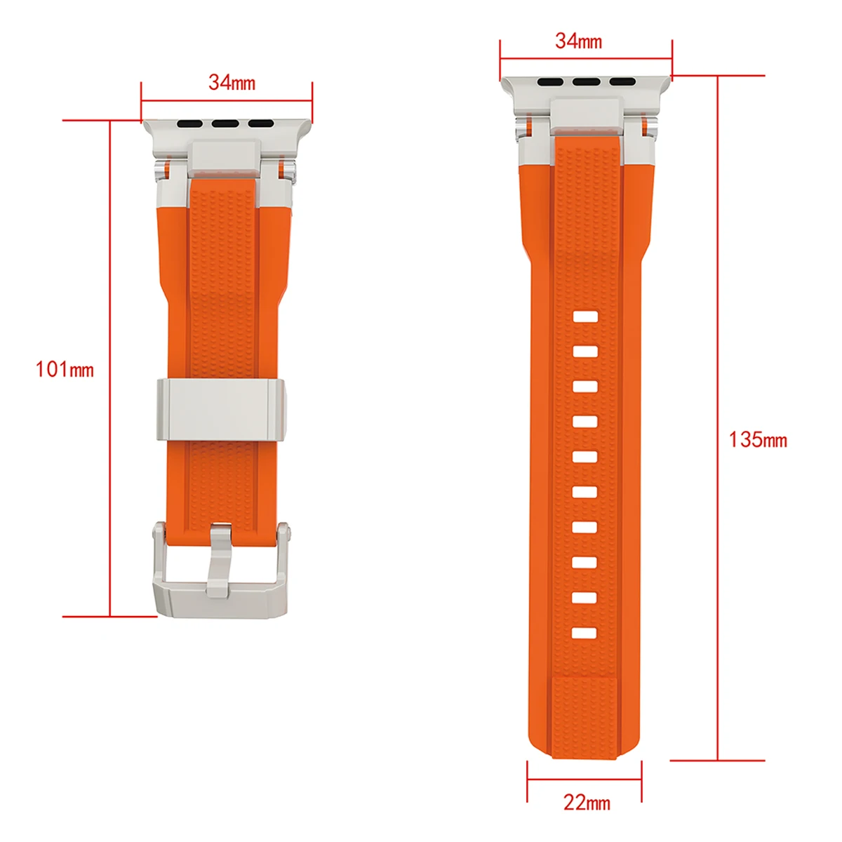 Sports Silicone Band for Apple Watch Ultra 2 3 49mm 46mm 45 44mm Luxury Metal Bracelet for iWatch Series 11 10 9 8 754 Se2 Strap