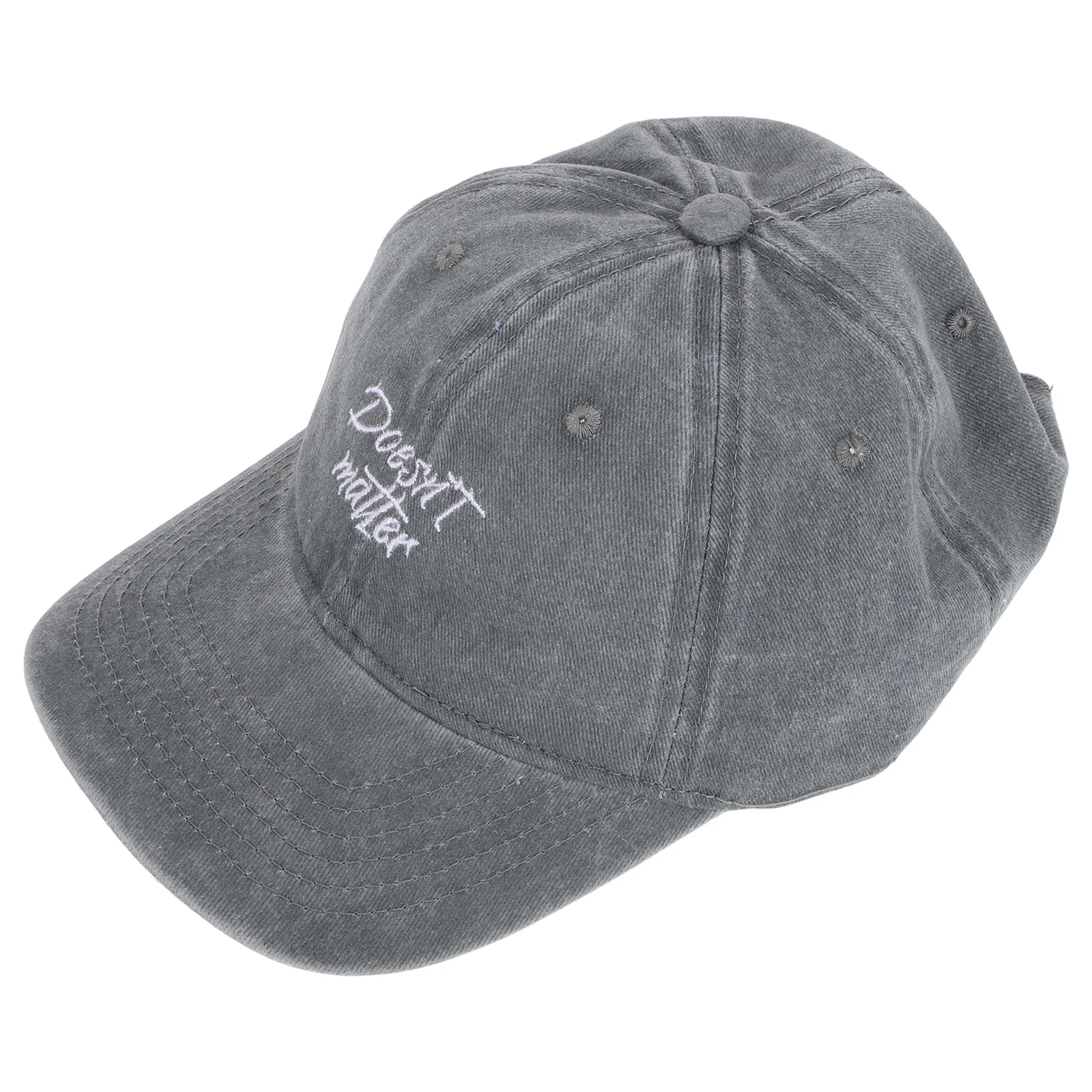 ヴィンテージ風ウォッシュ加工、ダメージ加工、刺繍入りベースボールキャップ、調節可能なスナップバック、カジュアル、アウトドア、日焼け防止、コットン、メンズ用ダッドハット