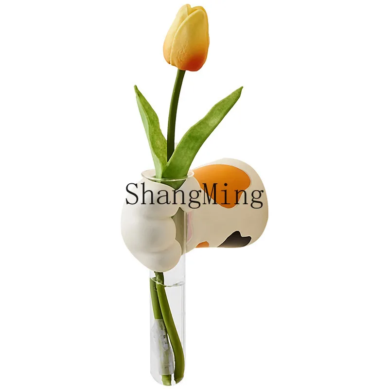 

DSA hydroponic vase wall wall wall hanging dining room living room flower shop background creative decoration