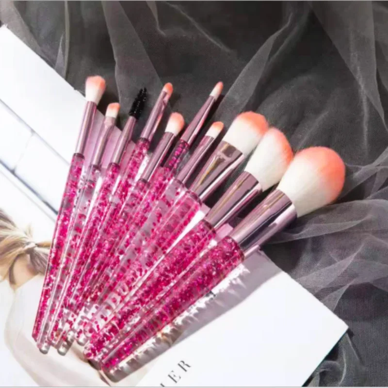 10PCS Makeup Brush Set Professional Super Soft Detail Brush Blush Brush Foundation Concealer Eyeshadow Brush Simple Easy Use