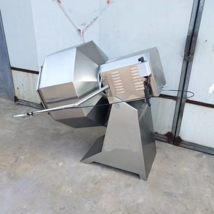 مثمنة طبل الفول السوداني نفخ رقائق الذرة آلة طلاء النكهة وجبة خفيفة الغذاء آلة خلط توابل البطاطس #4