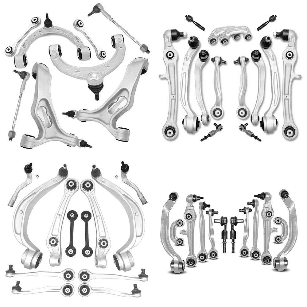 Aluminum Alloy Control Arm Kit for Audi A4 A6 A8 Q7 C5 C6 C7 B5 B8 B9 Lower Front Rear Upper Set Suspension System Auto Parts