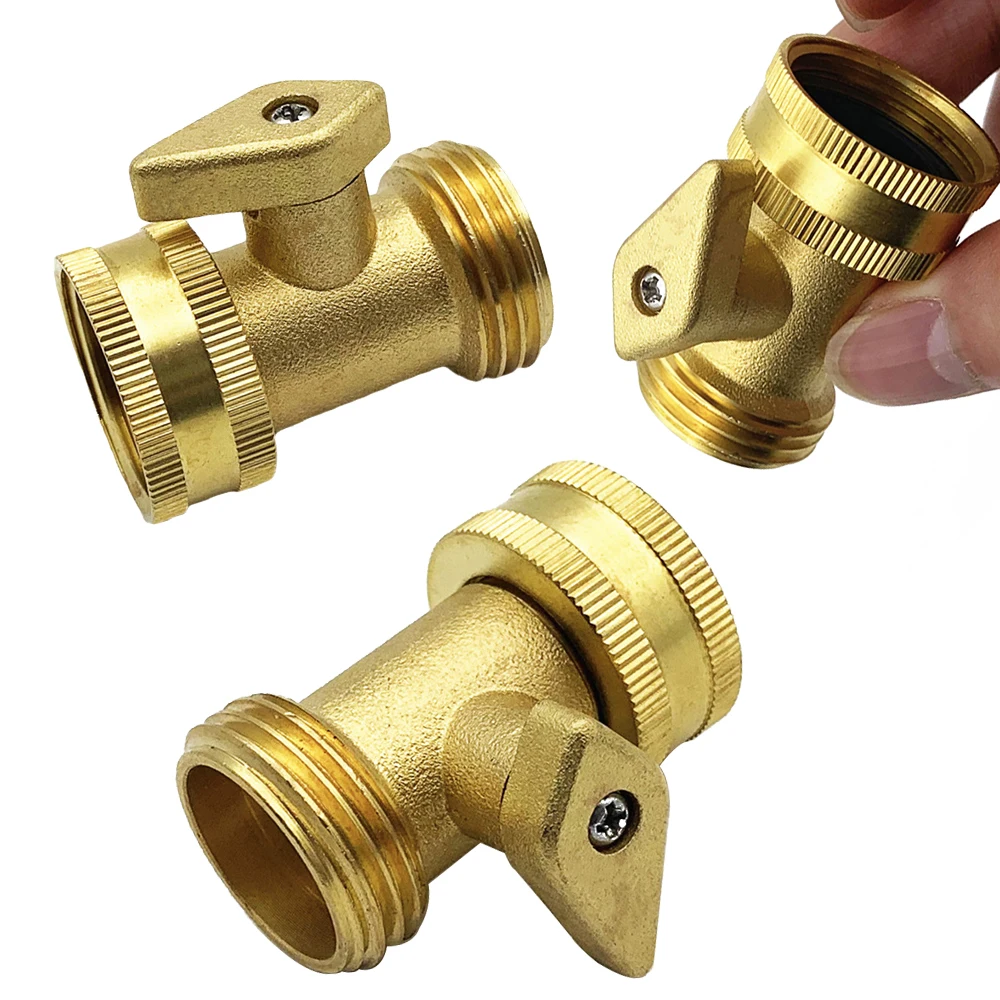 

3/4" 25mm Female to Male Thread Through Brass Adapter Copper Extender Connect Repair Quick Connector Garden Watering Wash Car
