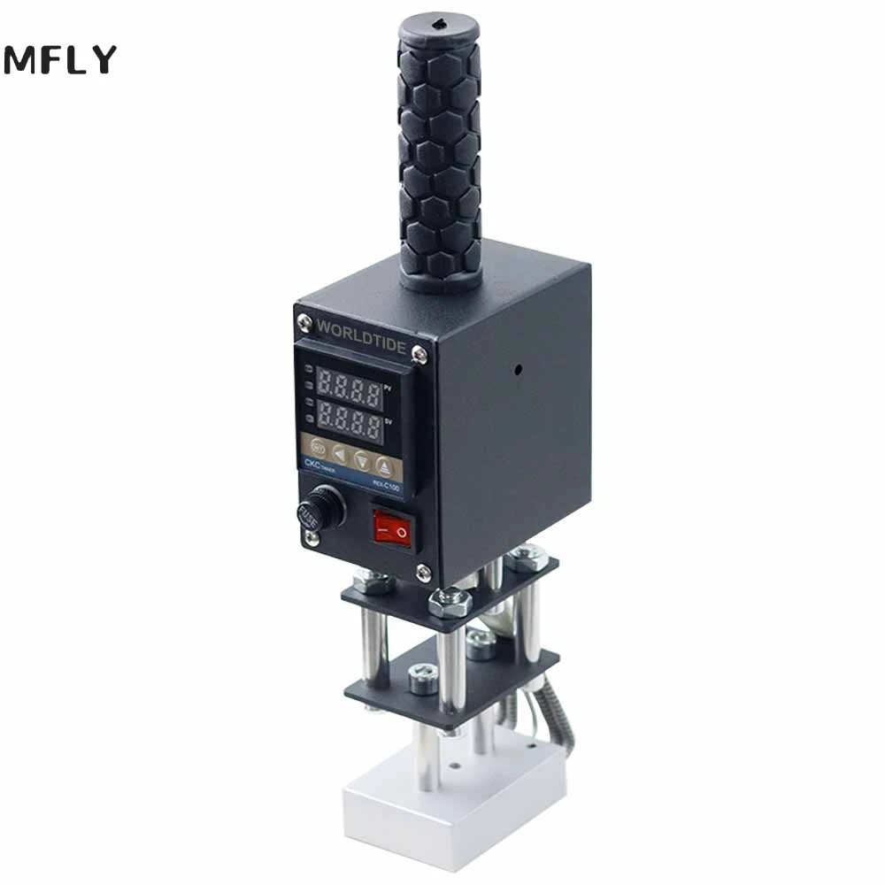 220V Handheld Digital Heat Leather Cloth Wood Paper Pressing Tool Hot Foil Stamping Craft Pressing Machine for Copyright