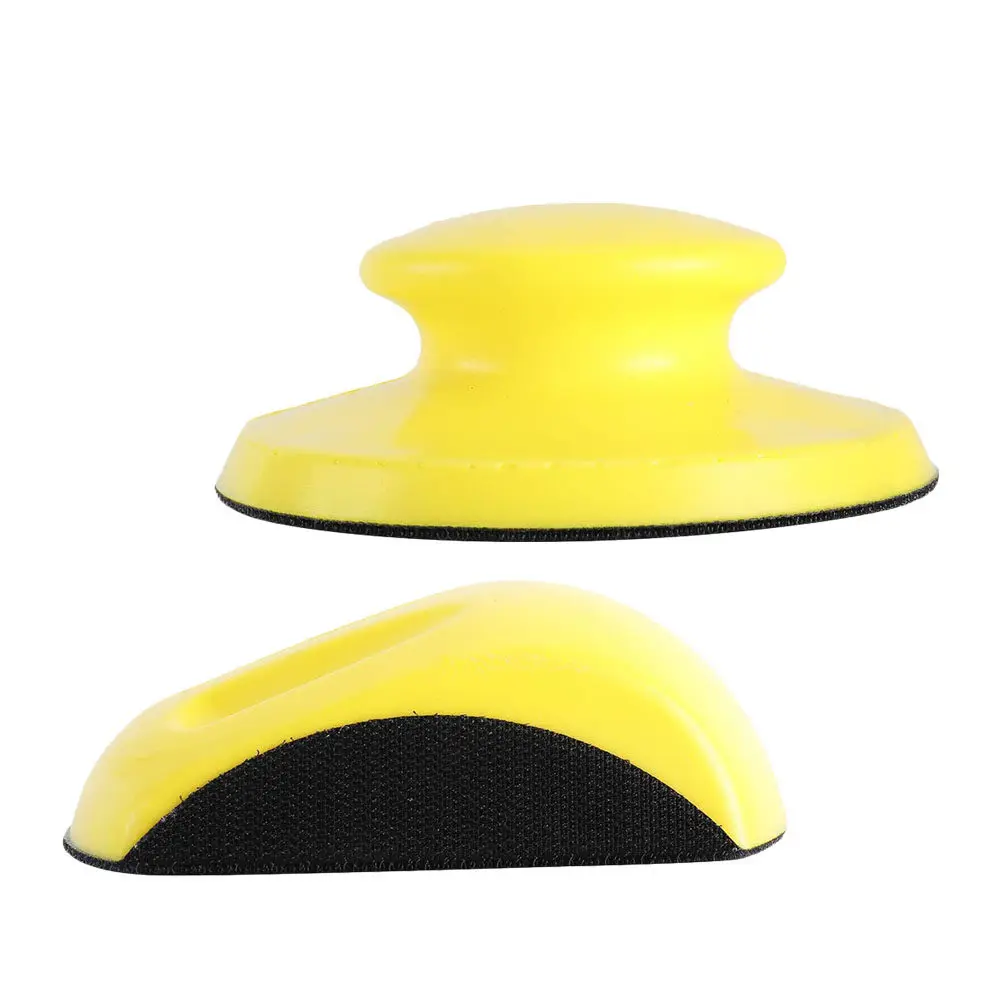 

2pcs Manual Polishing Disk High-Density Pu Hand Sanding Block For Wood Automotive Buffing Grinding Tool Sanding Discs
