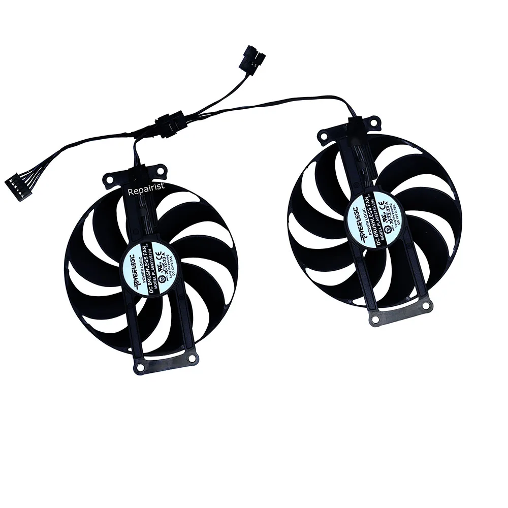 2Pcs/Set,Graphics Card Fan,PLA09215S12H,T129215SU,For ASUS DUAL RTX 3060 V2 12GB Mini,For ASUS DUAL RTX 3060Ti V2 MINI OC