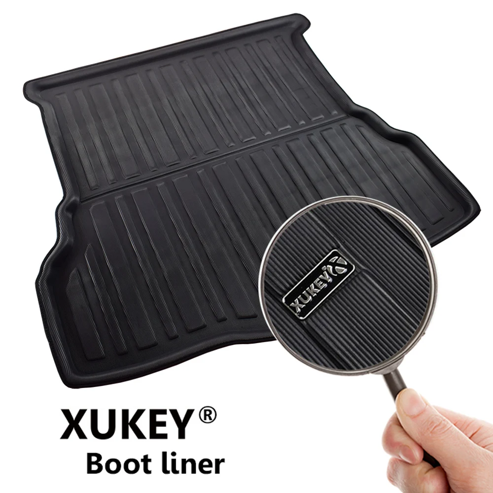 Rear Trunk Boot Mat For Ford Fusion Mondeo 2013 2014 2015 2016 2017 2018 2019 Cargo Liner Floor Tray Carpet Mud Pad Protector