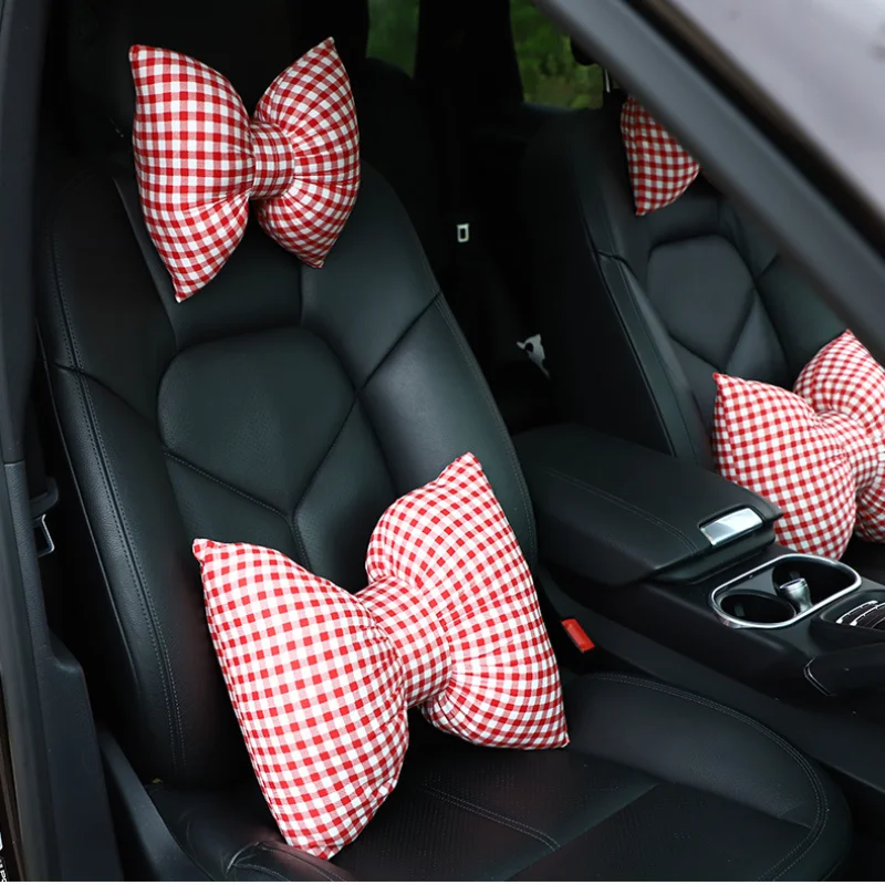 1pc Mode Frauen Auto Kopfstütze Hals Kopf Kissen Universal Neck Unterstützung Nette Mädchen Auto Zubehör Innen Produkte – Detail 3
