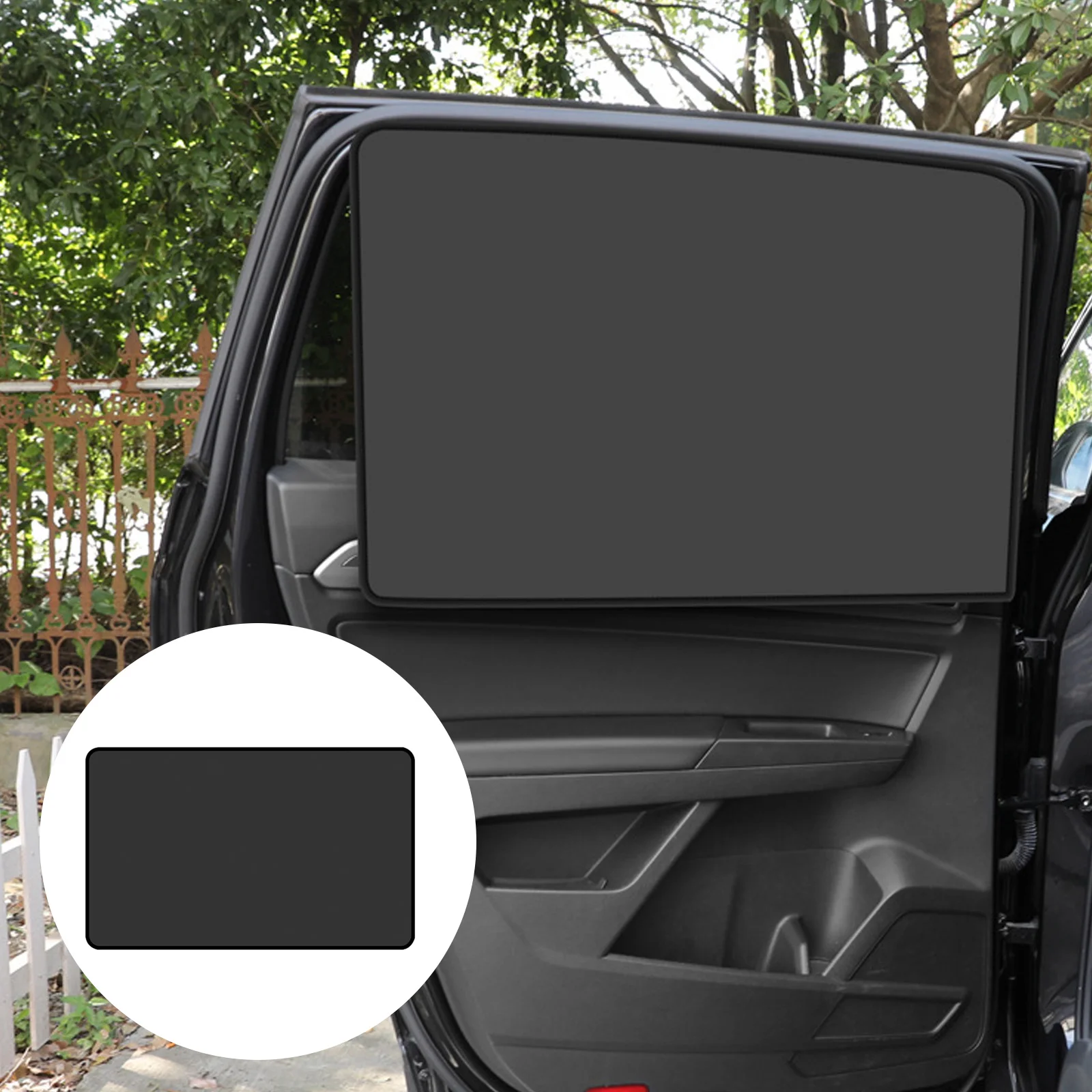 Magnetic Car Side Window Sunshade Cover Sun Visor Summer Protection Window Curtain for Front Rear Black Auto Accessories