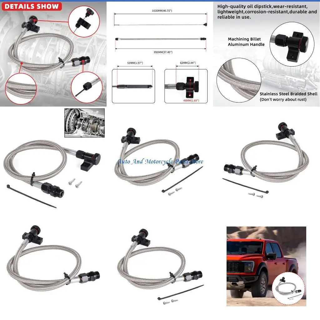 

P9FD Transmission Dipstick Metal Transmission Oil Level For F150 6R80 10R80 4R70E Models