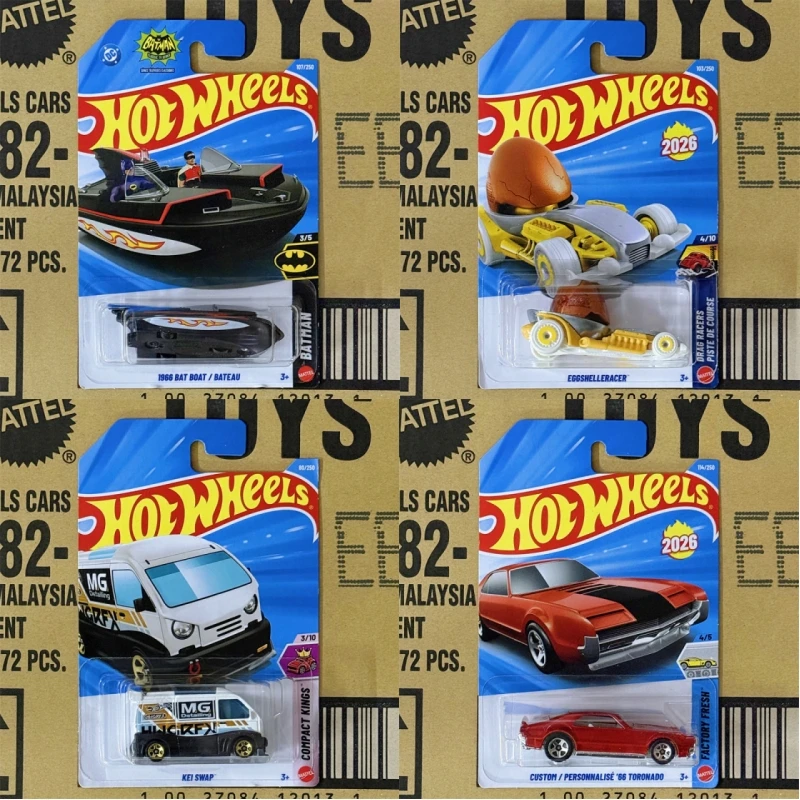 

Оригинальные модели автомобилей HOT WHEELS 2026 года, 14 новых видов: ERIKENSTEIN ROD, FORD, HONDA, TORONADO, LONG BLOC, MAZDA, DART. Игрушечные модели автомобилей в подарок.