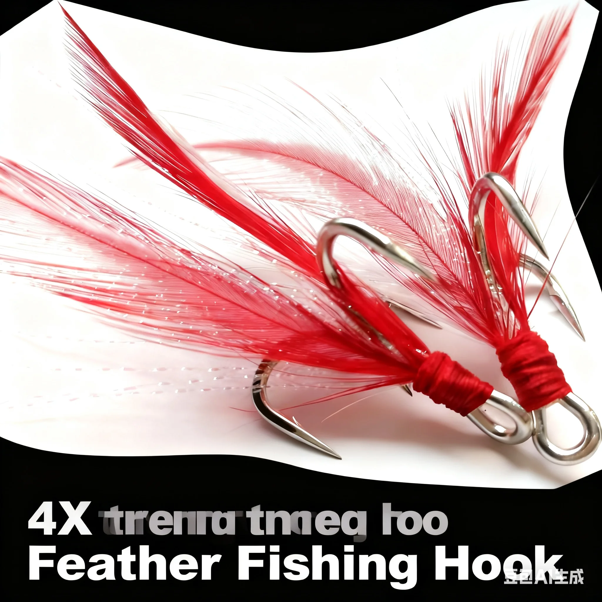 5 قطع خطاف ريش لو يا سانبن، خطاف مرساة معزز من الفولاذ عالي الكربون 4 مرات، شواء، طعم مزيف، خطاف صيد، لون القصدير #1