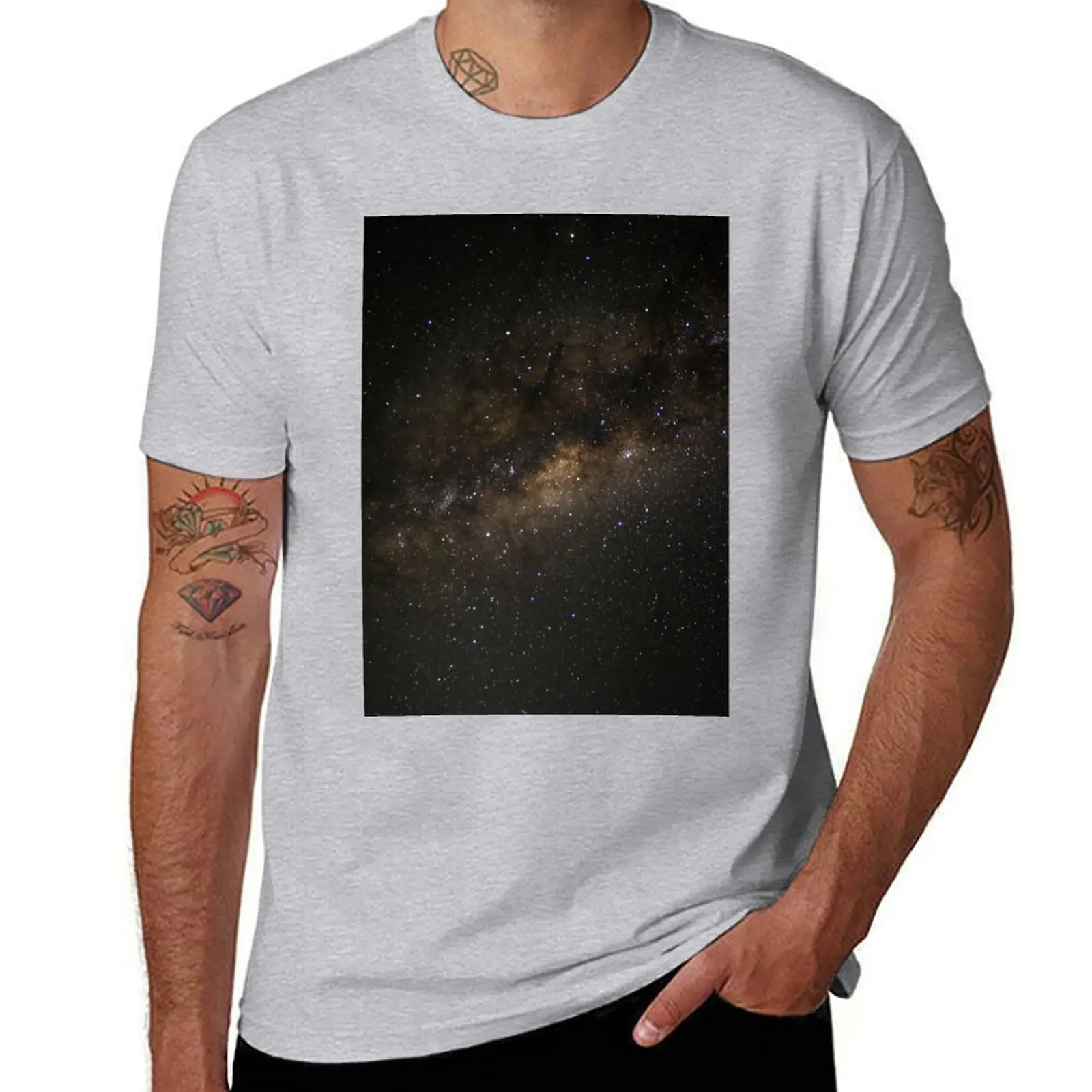 Milky Way T-shirt Aesthetic clothing oversized cute clothes anime plain white t shirts men