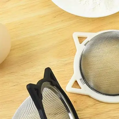 Colador versátil de malla fina de acero inoxidable, perfecto para café, tamiz de harina, utensilio de cocina más Ideal para cocinar y preparar alimentos