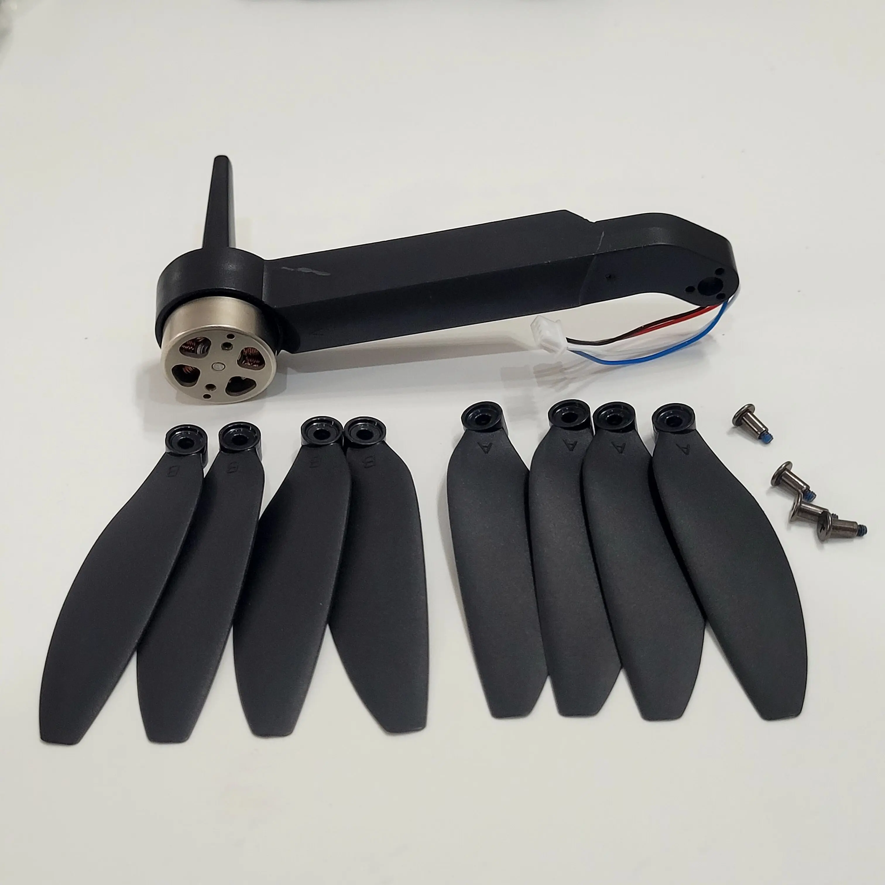 F198 MAX PRO Original Motor Arm with Propller SPare Part Kit for Toy Helicopter F198MAX Arm Blade Accessory
