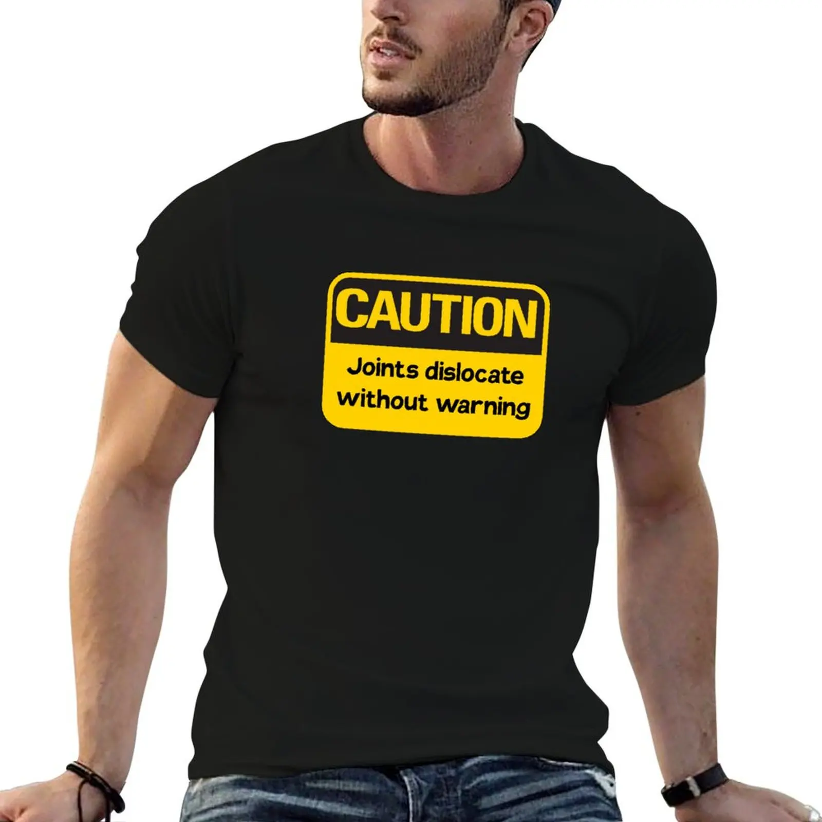 Warning: Joints Dislocate Without Warning T-Shirt Daily Wear Print T-Shirt