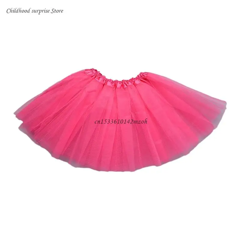 Children Kid Girls Ballet Skirts Elastic Mesh Dress Dancing Skirt Dropship