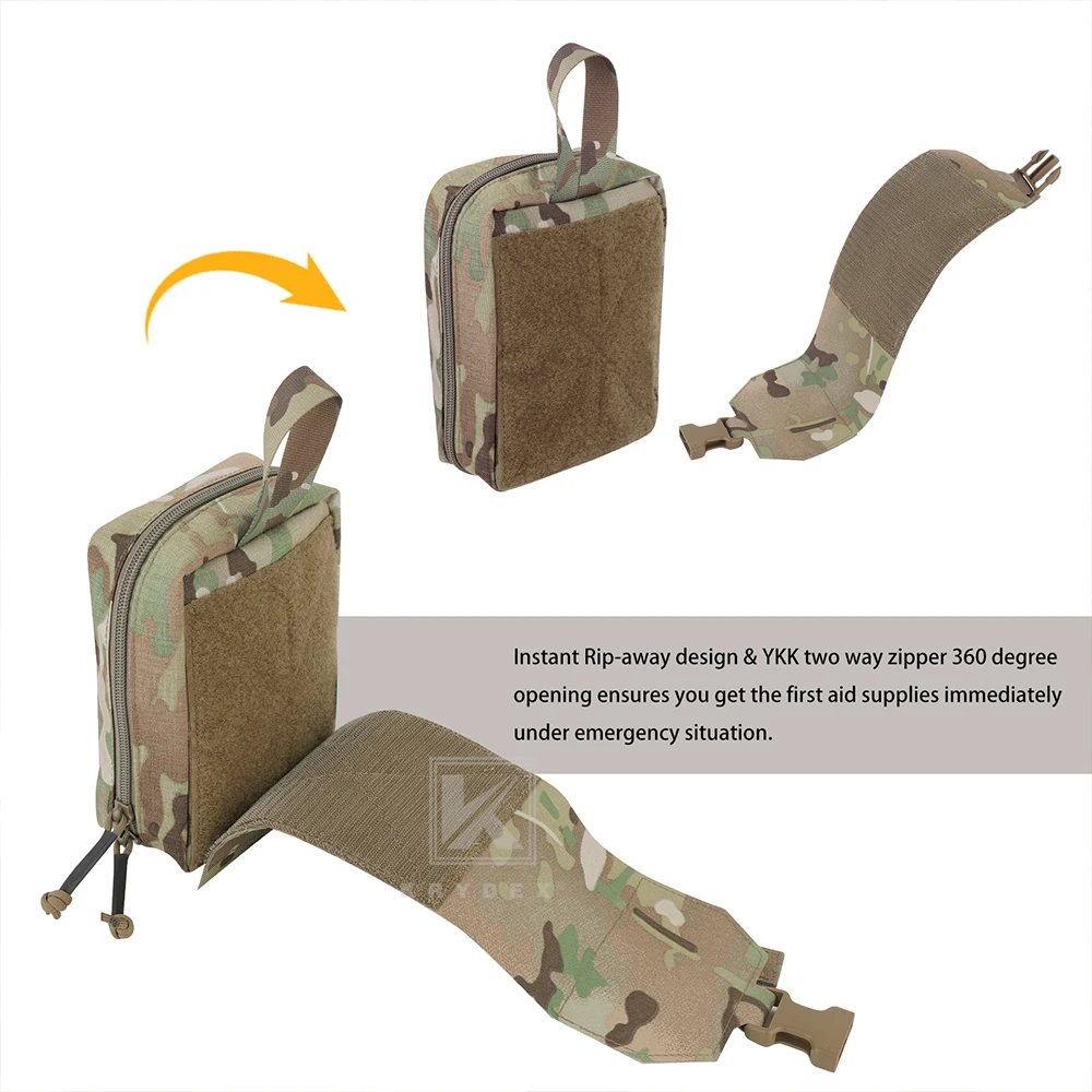 KRYDEX Bolsa médica táctica IFAK Rip Away emergencias trauma MOLLE - imagen 2