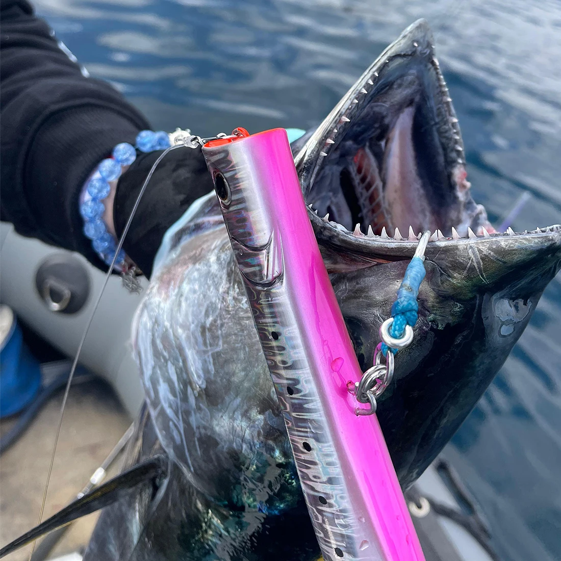 9KM 15 Buah Kait Jigging Kait Bantuan Pancing Tugas Berat Air Asin Kait Besar