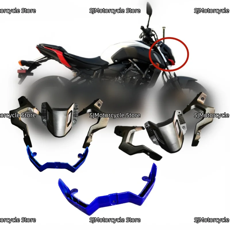 

Fit For YAMAHA MT07 MT-07 FZ07 FZ-07 2018-2020 Motorcycle Front Section Fairing Headlight Shroud Cover Front Upper Nose Hood