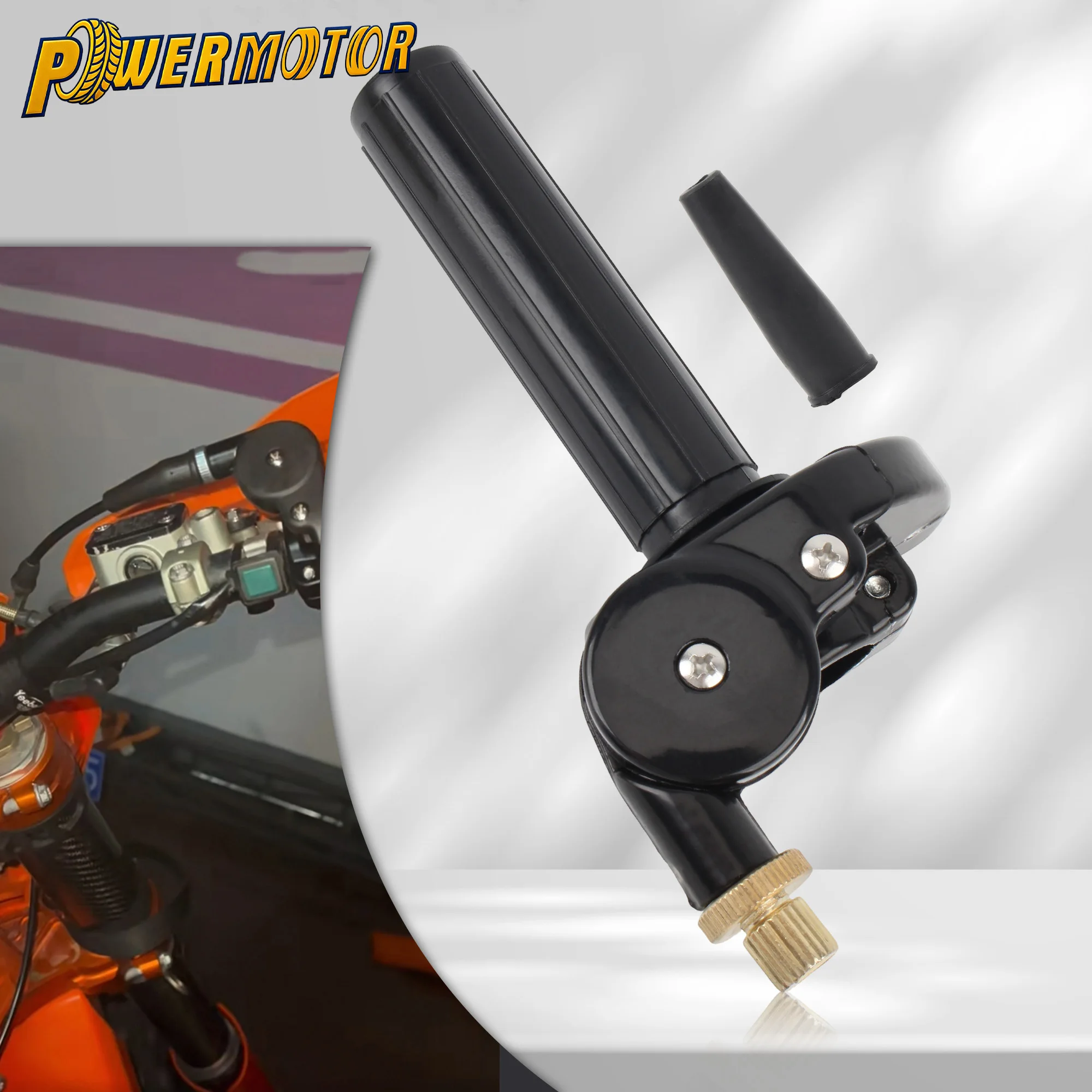 

Universal Motorcycle 22mm Quick Draw Throttle Handle Grip With Rubber Sleeve For Honda Yamaha KTM Husqvarna Dirt Bike Motocross