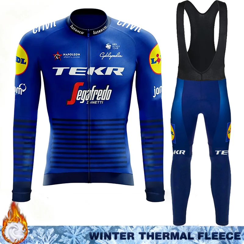 ملابس شتوية حرارية للرجال من الجيرسيه لركوب الدراجات من TEKR أطقم ملابس ركوب الدراجات من الصوف للرجال أطقم مايوه سترات Ciclismo Hombre للدراجة للرجال
