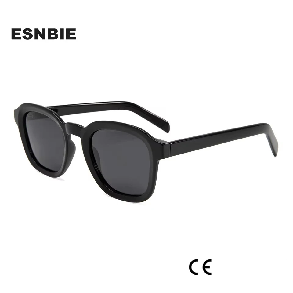 

Уличные модные мужские черные солнцезащитные очки, поляризационные модные квадратные солнцезащитные очки в стиле хип-хоп для женщин, солнцезащитные очки в ацетатной оправе TR90 Leg Gafa