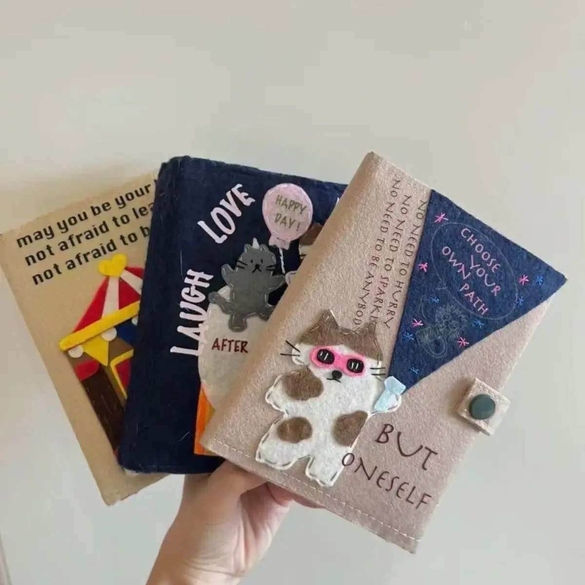 Circus cute pet card book Handmade non-woven fabric Korean 3-inch small card Polaroid photo storage book