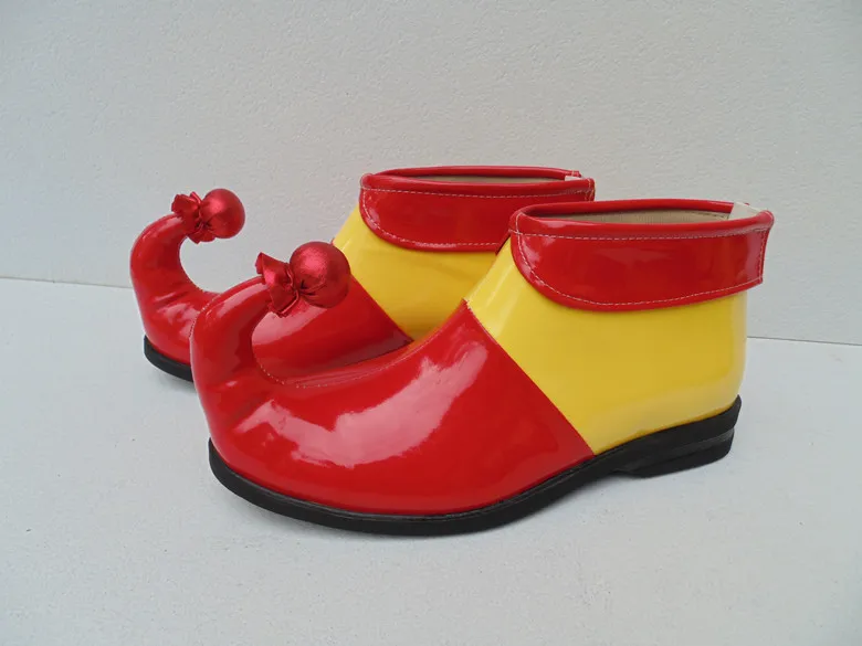 Karnevals-Streifen-Clown-Schuhe für Erwachsene und Kinder, Halloween-Rollenspiel-Schuhe, Zirkus-Aufführungskostüme, Party-Accessoires – Detail 3
