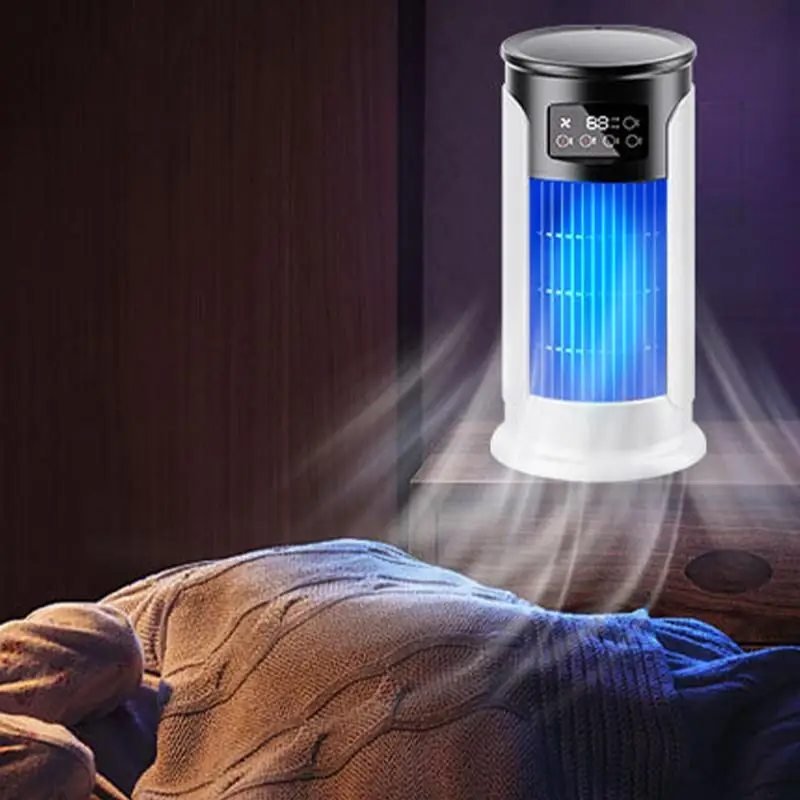 

Air Conditioning Fan Personal Portable Fan Evaporative Air Cooler Adjustable Speeds 300ml Water Tank Room Cooling Quiet Personal