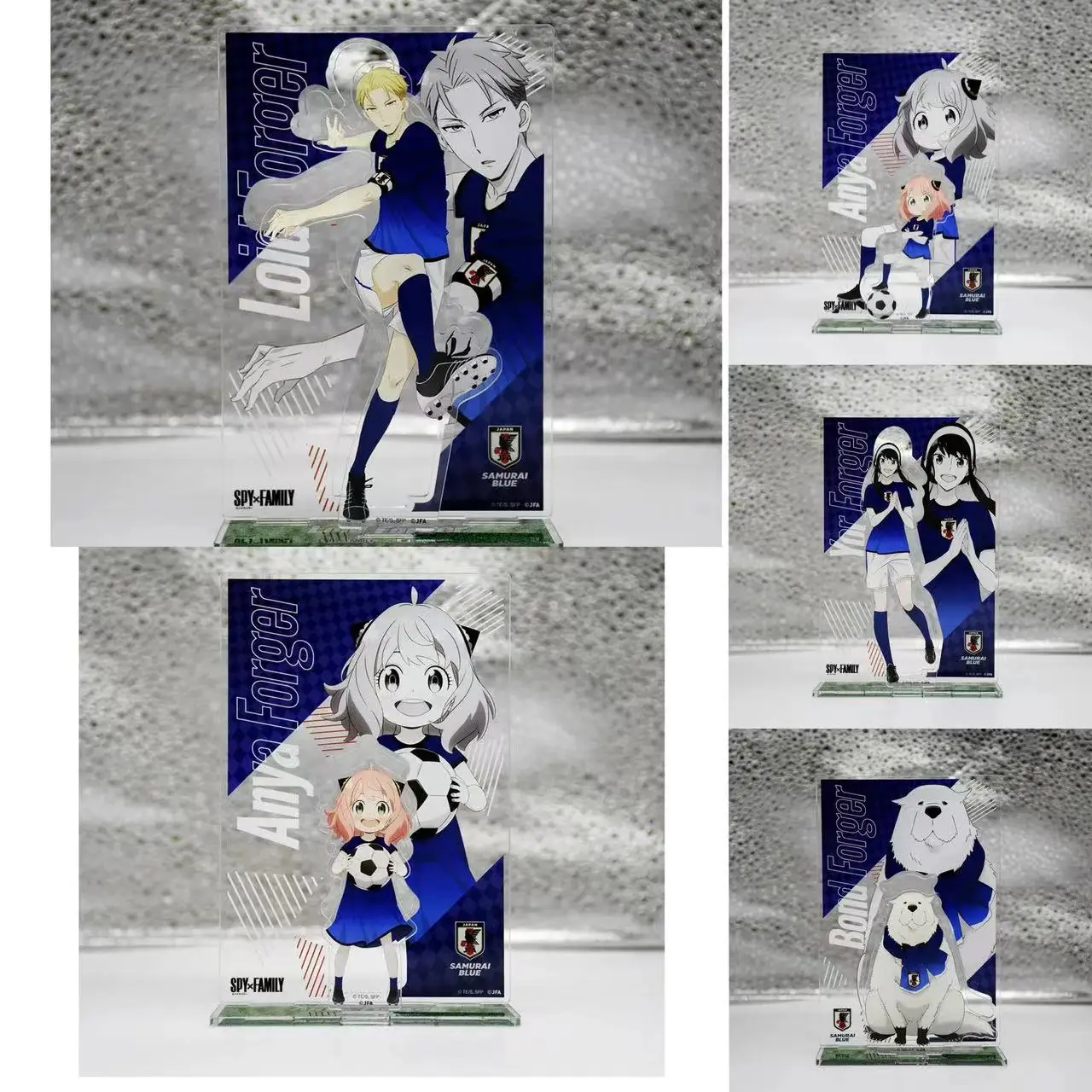 Loid Yor Forger Anya figura de Anime con soporte acrílico, juguete de Cosplay para regalo