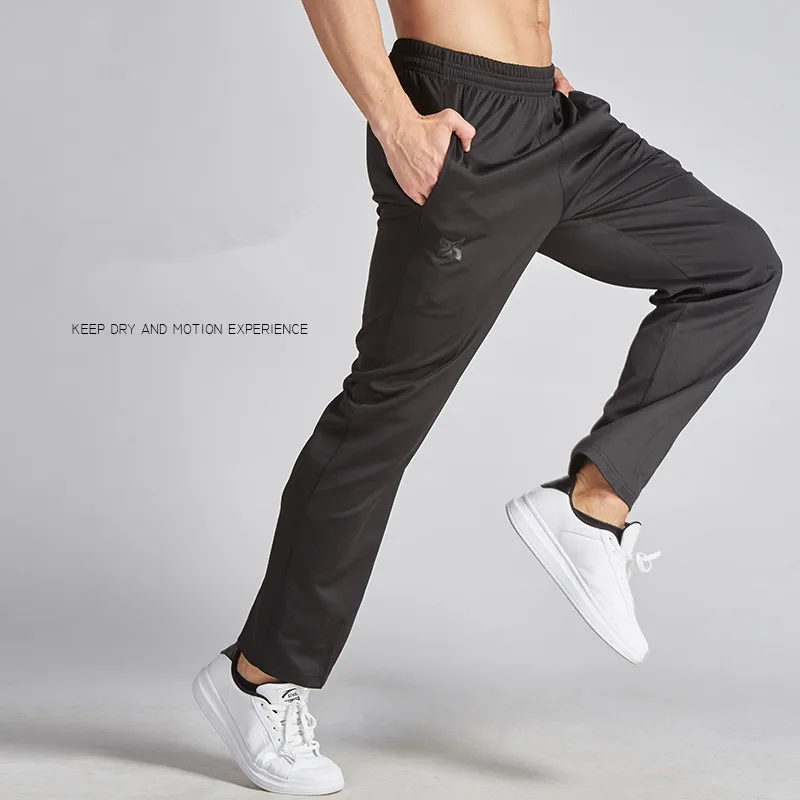 Mens Running Pants Work Out Sports Fitness Football Men Soccer Training Pant Hiking Jogging Long Trousers Sweatpants Sportwear