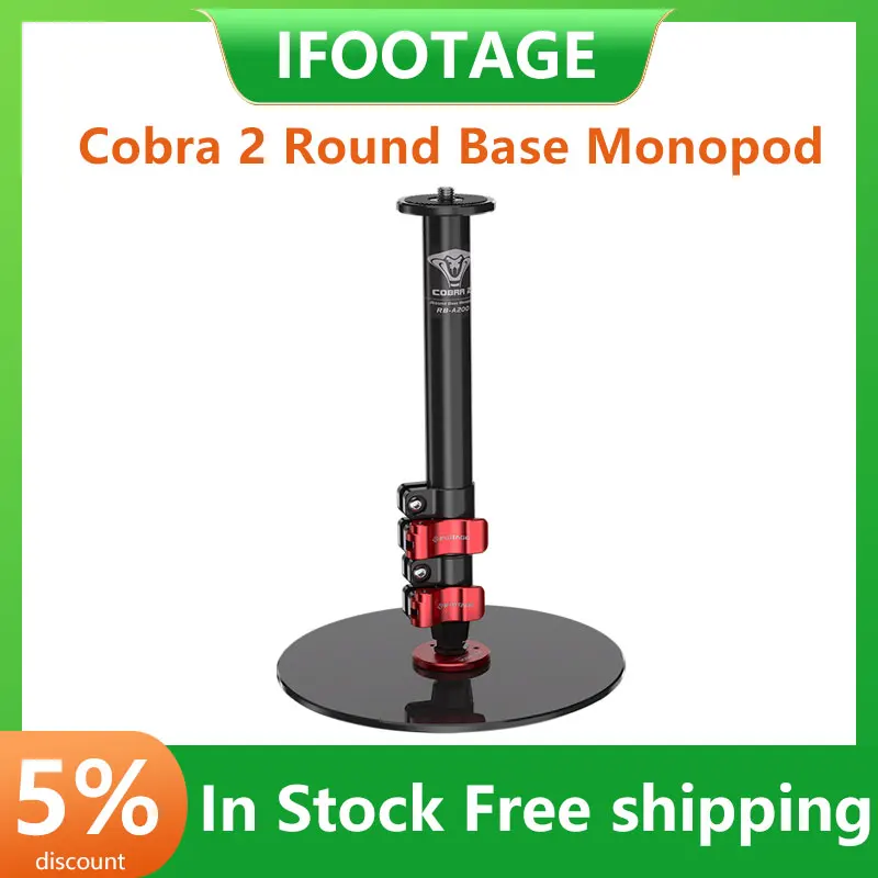 IFootage Cobra 2 Round Base Monopod Anchor Tik Tok Shooting Artifact