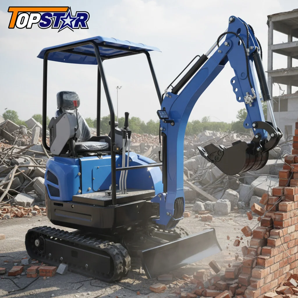 

Customized 1.5 Ton Mini Excavator EURO 5 Lightweight Compact Digger Construction Use Wholesale