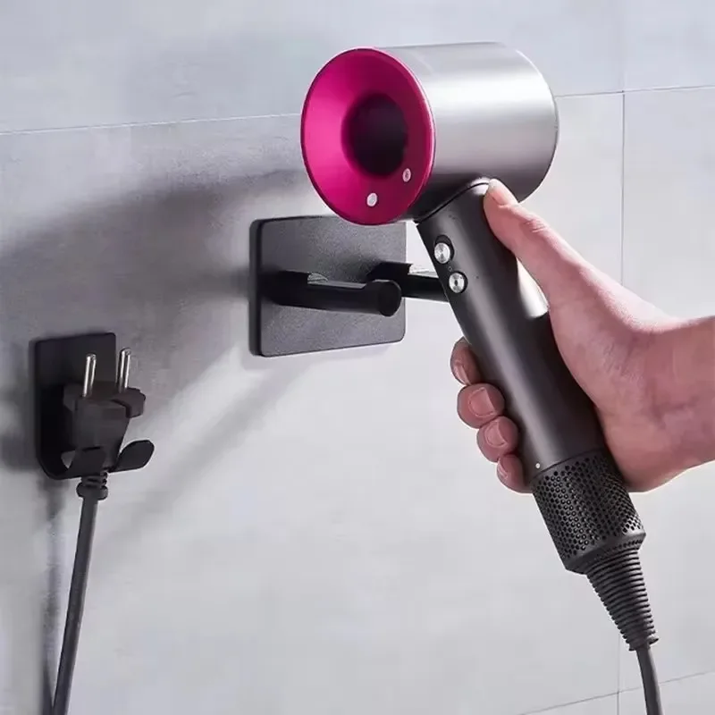 

Waterproof Wall-Mounted Hair Dryer Organizer Space-Saving, and Durable, Ideal for a Clutter-Free Bathroom,Hair Dryer Holder Rack